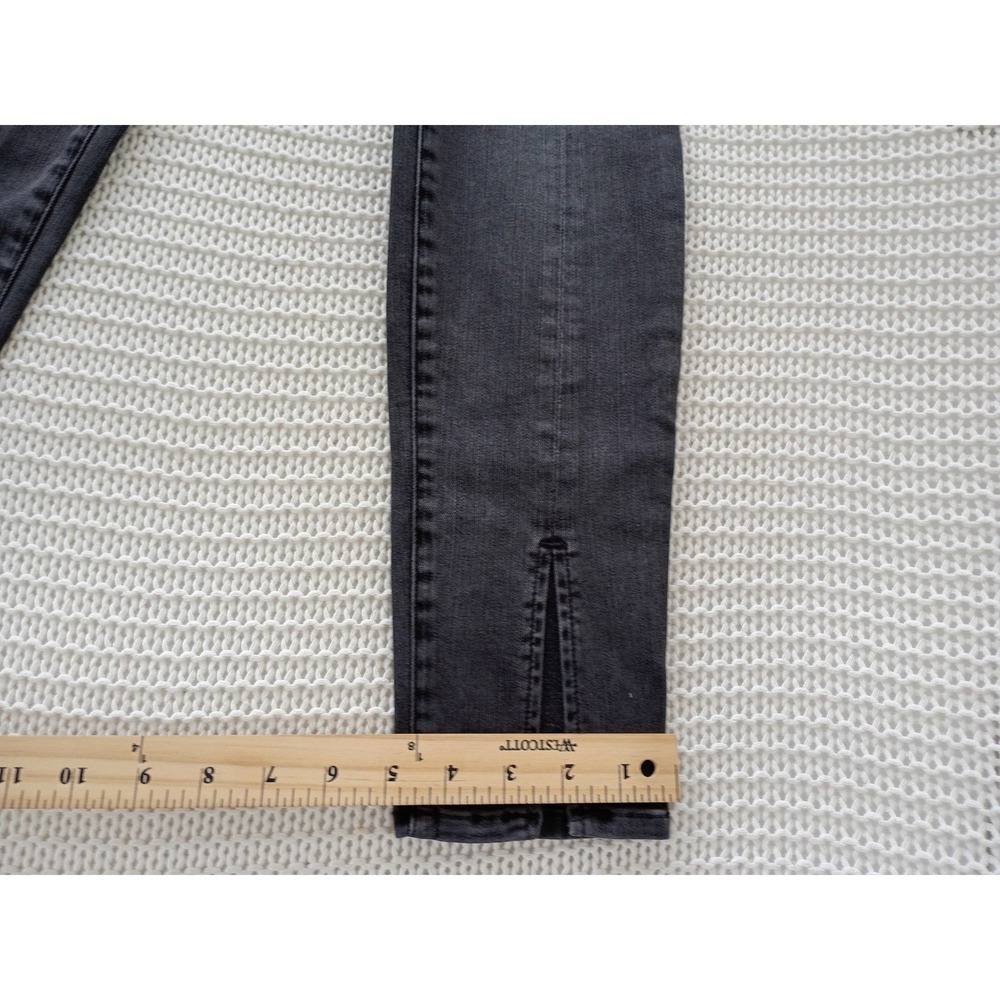 FRAME NWT Le Skinny De Jeanne Charcoal Gray Split Hem Jeans 25x30 $228 - Picture 12 of 16
